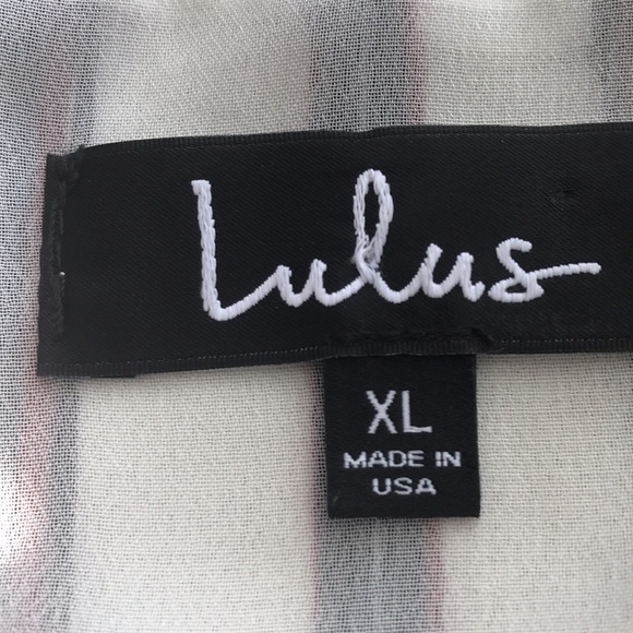 𝅺LULUS sleeveless striped wrap long shirt tunic sz XL - Picture 8 of 11